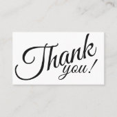 シンプル美しいエレガントサロンありがとう 割引カード (正面)