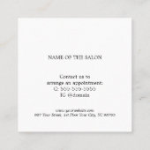 シンプル美しいエレガントサロン初 割引カード (裏面)