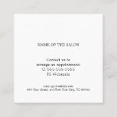 シンプル美しいエレガントサロン初 割引カード (裏面)