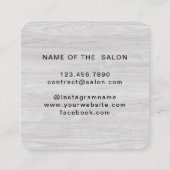 シンプル美しいエレガントサロン初 割引カード (裏面)