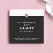 シンプル美しいエレガントサロン初 割引カード