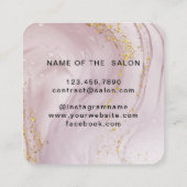 シンプル美しいエレガントサロン初 割引カード (裏面)