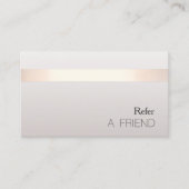 シンプル美しいエレガントサロン紹介カード2 紹介カード (正面)