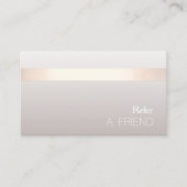 シンプル美しいエレガントサロン紹介カード 紹介カード (正面)