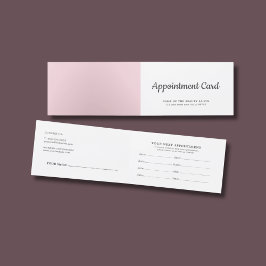 シンプル美しいエレガントホワイトローズ 予約カード