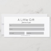 シンプル美しいサロンメイクカスタムギフト券 (正面)