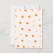 シンプル美しい感謝祭カード サンキューカード (裏面)