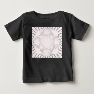 シンプル美しい驚くべきソフト白パターンデザイン ベビーTシャツ
