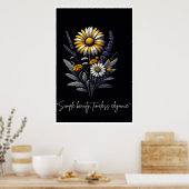 シンプル美しい、時代を超越したエレガンス ポスター (キッチン)