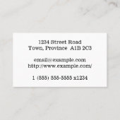 シンプル美容外科名刺 名刺 (裏面)