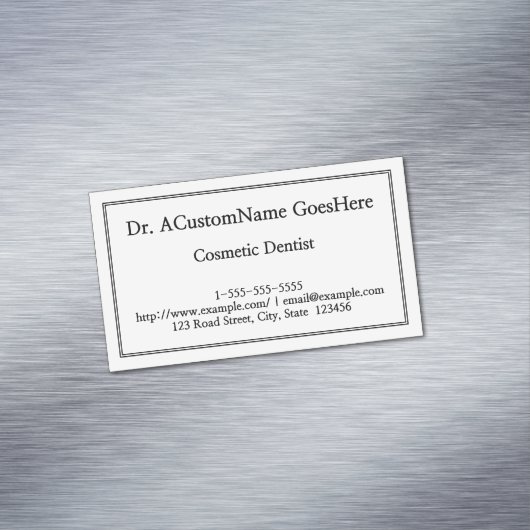 シンプル美容歯科用磁気名刺 マグネット名刺 (インサイチュ)