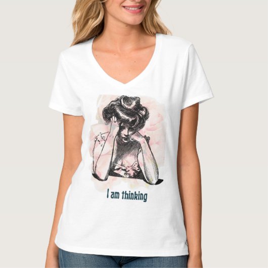 シンプル考え Tシャツ (正面)