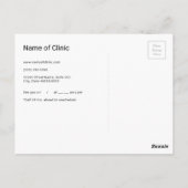 シンプル耳鼻耳鼻咽喉科アポイントメント ポストカード (裏面)