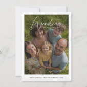 シンプル聖書的な疑問に思クリスマス宗教写真 シーズンカード (正面)