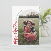 シンプル聖降誕祭の赤いアーチ シーズンカード (スタンド正面)