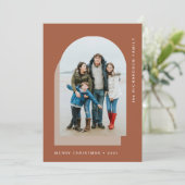 シンプル聖降誕祭 | 2モダン枚の写真 シーズンカード (スタンド正面)