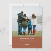 シンプル聖降誕祭 | 2モダン枚の写真 シーズンカード (裏面)