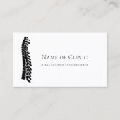 シンプル背カイロプラクターアポイントメントアラーム 予約カード (正面)