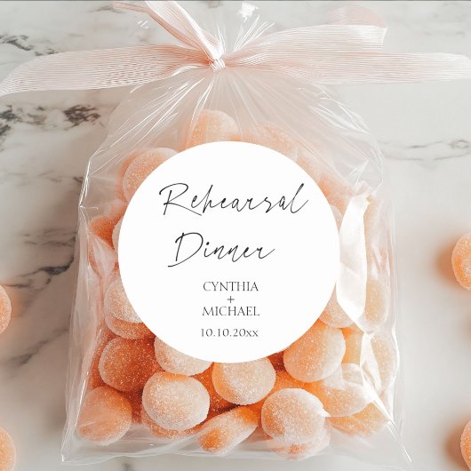 シンプル脚本結婚のリハーサル ラウンドシール