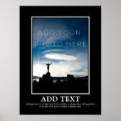 シンプル自分で作るやる気を起こさせる ポスター (正面)