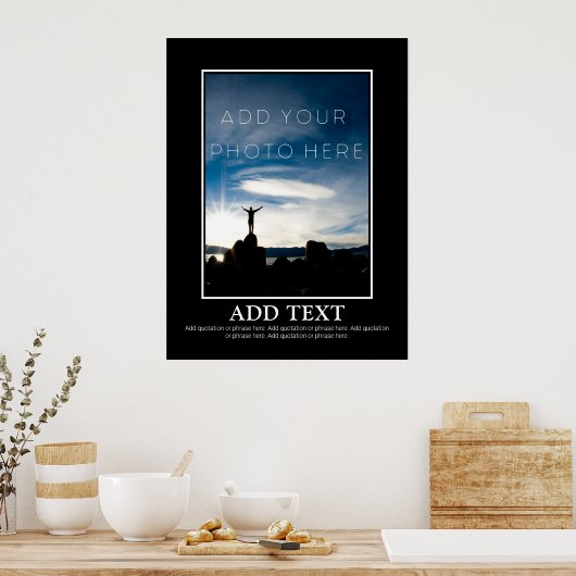 シンプル自分で作るやる気を起こさせる ポスター (キッチン)