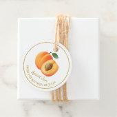 シンプル自家製アプリコットジャムつるラベル フェイバータグ (インサイチュ)