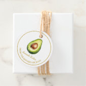 シンプル自家製アボカドバターつるラベルLホワイト フェイバータグ (インサイチュ)