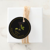 シンプル自家製エルダーベリーシロップつるラベル フェイバータグ (インサイチュ)