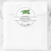 シンプル自家製オクララベル漬け ラウンドシール (バッグ)