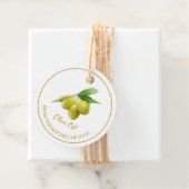 シンプル自家製オリーブ油つるラベル フェイバータグ (インサイチュ)