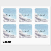 シンプル自家製キャンドルステッカー スクエアシール (シート)