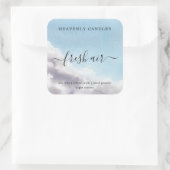 シンプル自家製キャンドルステッカー スクエアシール (バッグ)