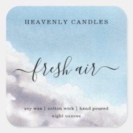 シンプル自家製キャンドルステッカー スクエアシール