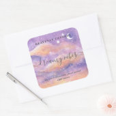 シンプル自家製キャンドルステッカー スクエアシール (封筒)