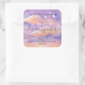 シンプル自家製キャンドルステッカー スクエアシール (バッグ)