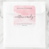 シンプル自家製キャンドルステッカー スクエアシール (バッグ)