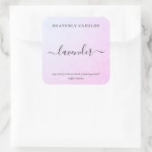 シンプル自家製キャンドルステッカー スクエアシール (バッグ)