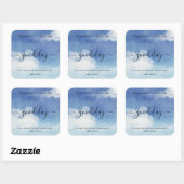 シンプル自家製キャンドルステッカー スクエアシール (シート)