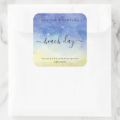 シンプル自家製キャンドルステッカー スクエアシール (バッグ)