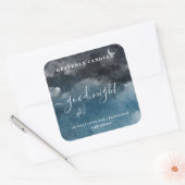 シンプル自家製キャンドルステッカー スクエアシール (封筒)