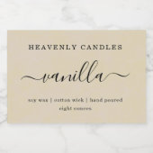 シンプル自家製キャンドルステッカー フードラベル (シングルラベル)