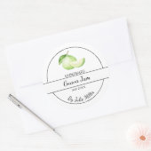 シンプル自家製グアバジャムラベル ラウンドシール (封筒)