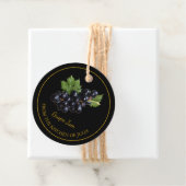 シンプル自家製グレープジャムつるラベル フェイバータグ (インサイチュ)