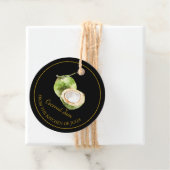 シンプル自家製ココナッツジャムつるラベルlブラック フェイバータグ (インサイチュ)