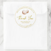 シンプル自家製ココナッツ油サンキューラベル ラウンドシール (バッグ)