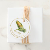 シンプル自家製コーン油つるラベルLホワイト フェイバータグ (インサイチュ)