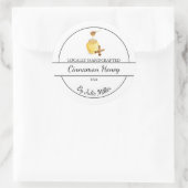 シンプル自家製シナモン注入ハニーラベル ラウンドシール (バッグ)