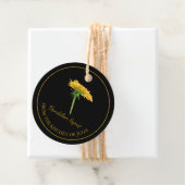 シンプル自家製ダンデリオンシロップつるラベルlブラック フェイバータグ (インサイチュ)