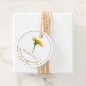 シンプル自家製ダンデリオンシロップつるラベルLホワイト フェイバータグ (インサイチュ)