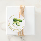 シンプル自家製ディルピックキュウリつるラベル フェイバータグ (インサイチュ)